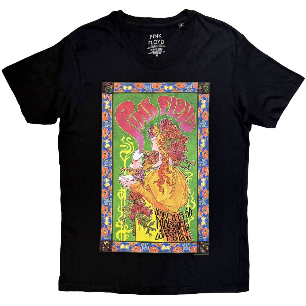 Pink Floyd - Marquee Poster '66 Mens Tshirt - Black